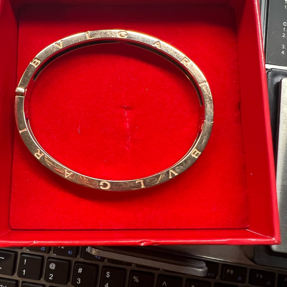 Bvlgari B.Zero1 Black Ceramic 18k Rose Gold